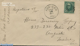 United States Of America 1887 Envelope From Addison New York, Postal History - Cartas & Documentos