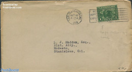 United States Of America 1914 Envelope To Stanislaus,Cal., Postal History - Cartas & Documentos