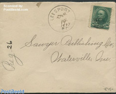 United States Of America 1897 Envelope To Waterville, Maine, Postal History - Cartas & Documentos