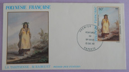 POLYNESIE FDC YT PA 170 " PEINTURE LA TAHITIENNE DE M RADIGUET" ANNEE 1982 - FDC
