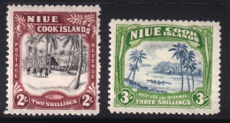 Niue, 1938 Y&T. 63, 64, MH. - Niue