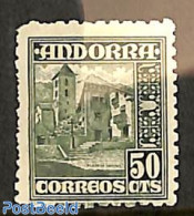 Andorra, Spanish Post 1948 50c, Ordino, Stamp Out Of Set, Mint NH, Religion - Churches, Temples, Mosques, Synagogues - Ungebraucht