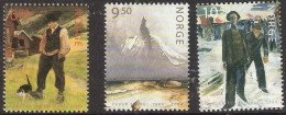 Norge Norway  2004 Paintings Of Skredsvig, Balke, Aulie, Mi  1493-1495, MNH (**) - Unused Stamps