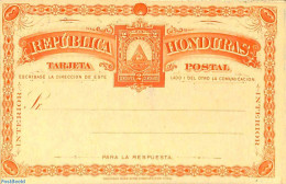 Honduras 1890 Reply Paid Postcard 2/2c, Unused Postal Stationary - Honduras