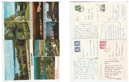 4 Postcards Dalarna Dalsland Norrfallsvikens SWEDEN To Germany Cover Stamps Postcard - Briefe U. Dokumente