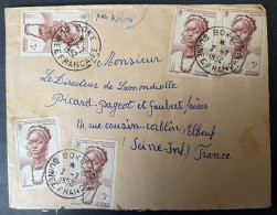 Guinée Française Lettre De Boke  1952  Pour Elbeuf - Cartas & Documentos