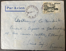 Congo Français Lettre De Mouyondzi 1951  Pour Elbeuf - Covers & Documents