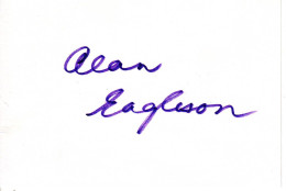 Alan Eagleson (10x15 Cm) Original Dedicated Index Card - Actors & Comedians