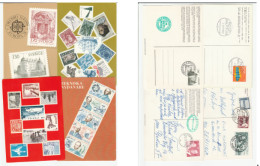 1969-79  4 EVENT Postcards Of SWEDISH STAMPS Sweden To Germany Cover Postcard - Briefe U. Dokumente