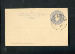 "ARGENTINIEN" 1898, Fruehe Postkarte Gestempelt (80134) - Postal Stationery