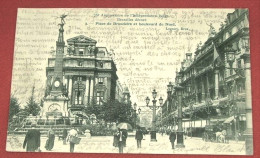 BRUXELLES -  Anniversaire De L'Indépendance Belge - Bruxelles Décoré - Place De Brouckère Et Boulevard Du Nord - 1905 - Lanen, Boulevards