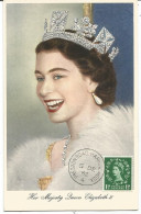 ENGLAND POST CARD MAXIMUM QUEEN ELIZABETH II 5 DE 1952 - Maximum Cards