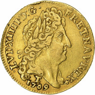 France, Louis XIV, Louis D'or Au Soleil, 1709, Nantes, Or, TTB, Gadoury:256 - 1643-1715 Louis XIV Le Grand