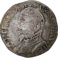 Duché De Savoie, Emmanuel-Philibert, Testone, 1559, Vercelli, Argent, TB+ - Piemonte-Sardinië- Italiaanse Savoie