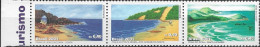 BRAZIL - STRIP OF THREE BRAZILIAN BEACHES 2001 - MNH - Other & Unclassified