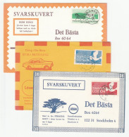 1969-70   3 Diff SVARSLOSEN Stamps COVERS Sweden Cover - Emissioni Locali