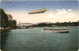 Spandau - Eiswerderbrücke Mit Zeppelin - Spandau