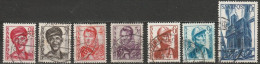 Saarland 1948 Mi-Nr. 242,243,244,245,246,247, 248 O Gestempelt Wiederaufbau Des Saarlandes ( B1533) - Oblitérés