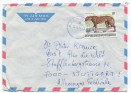 Cover Burundi 1984 WWF Overprint 1982 - Lettres & Documents