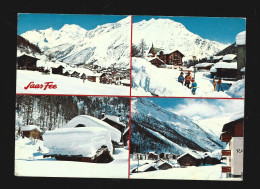 Saas Fee Multi View Photo Carte Suisse Schweiz Htje - Saas-Fee