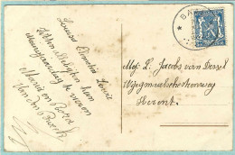 Postkaart Met Sterstempel BAAL - 194? - Cachets à étoiles