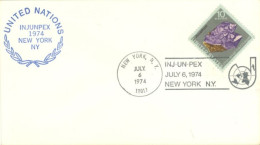 U.S.A.. -1974 -  SPECIAL STAMP COVER OF INJUNPEX . - Covers & Documents