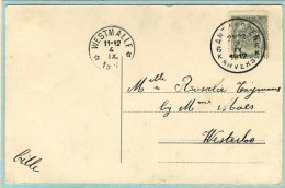 Postkaart Met Sterstempel WESTMALLE - 1912 - Cachets à étoiles