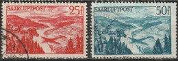 Saarland 1948 Mi-Nr. 252 - 253 O Gestempelt Wiederaufbau Des Saarlandes ( B1485) - Oblitérés