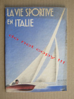 La Vie Sportive En Italie - Advertising Art Deco Booklet Brochure Corrado Mancioli Design - Dépliants Turistici