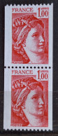 France 1977 N°1981 + N°1981a  **TB Cote 5€60 - Roulettes