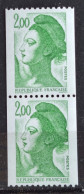 France 1987 N°2487b + N°2487c  **TB Cote 15€ - Roulettes