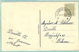 Postkaart Met Sterstempel MUNSTERBILZEN - 1959 - Sternenstempel