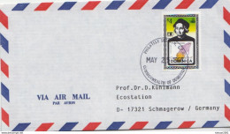 Postal History: Dominica Stamp On Cover - Cristóbal Colón