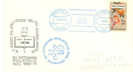 U.S.A.. -1975 -  SPECIAL STAMP COVER OF N.Y. ESTONIAN PHILATELIC SOCIETY SENT TO N.Y. . - Brieven En Documenten