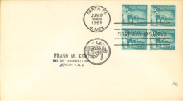 U.S.A.. -1960 -  FDC STAMPS OF THE GOVERNORS, SANTA  FE, NEW MEXICO. - Storia Postale