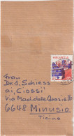 Streifbandvs  Bahnpost Ambulant - Minusio         1980 - Lettres & Documents