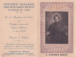 Calendarietto - Oratorio Salesiano - San Giovanni Bosco - Trieste - Anno 1937 - Kleinformat : 1921-40