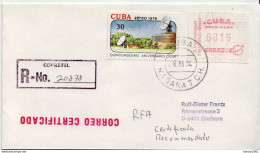 Postal History: Cuba Cover With Machine Stamp - Cartas & Documentos