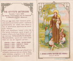 Calendarietto - Pia Istituto Antoniano  Fondata L'anno 1895 Da Mons Francesco M. Di Francia  - N Roccalumera - Messina - - Klein Formaat: 1921-40