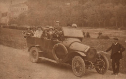 Bus - Car - Carte Photo - Autocar Véhicule Ancien - Lourdes 1922 - Autobús & Autocar