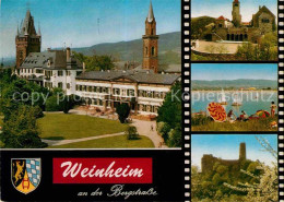 72756096 Weinheim Bergstrasse Burg Ruine Segelboot  Weinheim - Weinheim