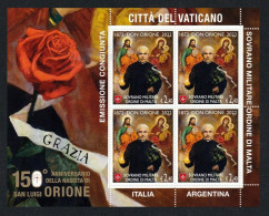 2022 - S.M.O.M. - 150° DELLA NASCITA DI DON ORIONE - EMISSIONE CONGIUNTA CON ARGENTINA - ITALIA - VATICANO. MNH - Emissions Communes