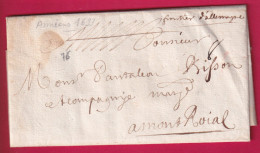 LETTRE DE AMIENS SOMME 1693 POUR MONT RROYAL MOSELLE ALLEMAGNE LETTRE - ....-1700: Precursors