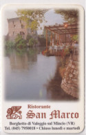 Calendarietto - Ristorante San Marco - Borghetto Di Valeggio Sul Mincio - Anno 1997 - Petit Format : 1991-00