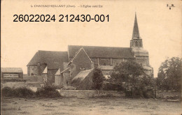 CHATEAUMEILLANT.  Cpa -  L' Église, Côté Est.  (scans Recto-verso) - Châteaumeillant