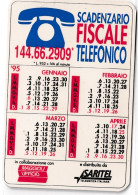 Calendarietto - Saritel - Telematica Italiana - Anno 1995 - Petit Format : 1991-00