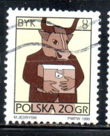 POLONIA POLAND POLSKA 1996 SIGNS OF THE ZODIAC TAURUS 20g USED USATO OBLITERE' - Oblitérés