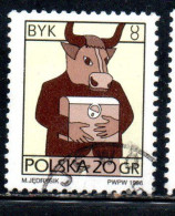POLONIA POLAND POLSKA 1996 SIGNS OF THE ZODIAC TAURUS 20g USED USATO OBLITERE' - Usados