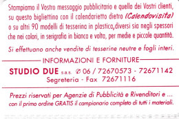 Calendarietto - Studio Due - Anno 1997 - Petit Format : 1991-00