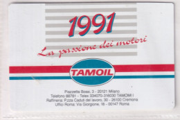 Calendarietto - Tamoil - La Passione Dei Motori - Milano - Anno 1991 - Petit Format : 1991-00